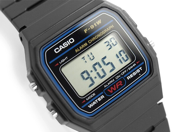 casio 卡西欧 f-91w-1jf 男款数字腕表